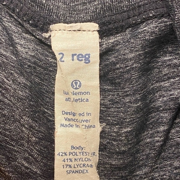 Lululemon knit lounge and relaxing wide leg pants. Black gray color. Very soft. - Picture 5 of 6